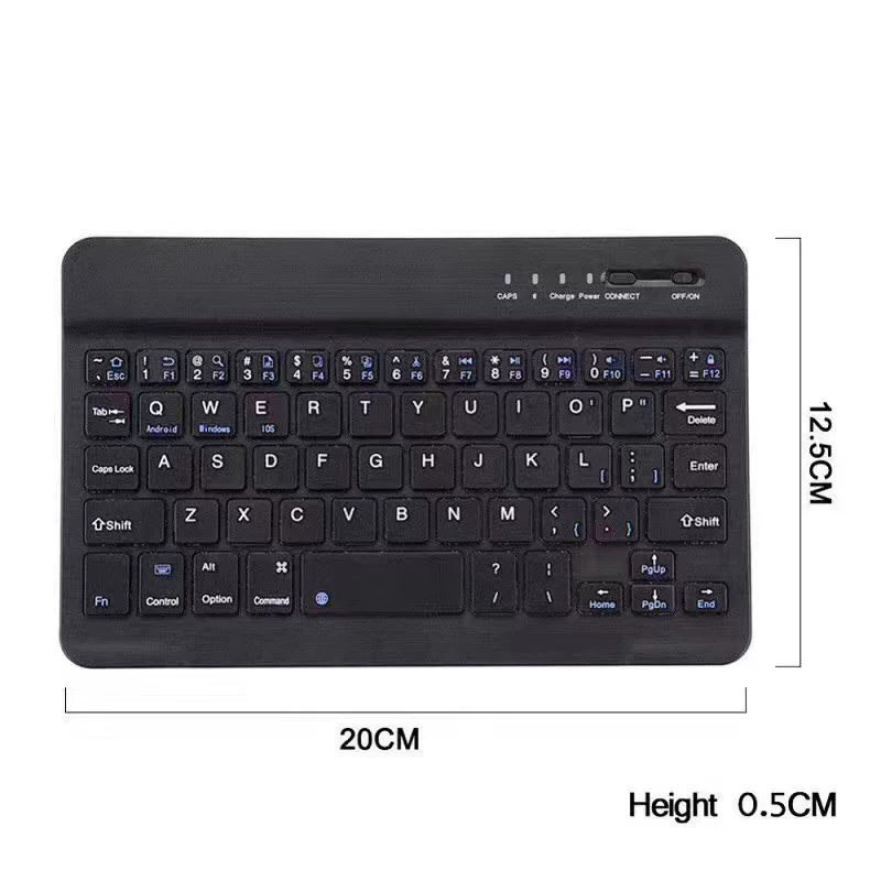 Surface Keyboard Colorful Backlit Bluetooth Keyboard for Apple iPad