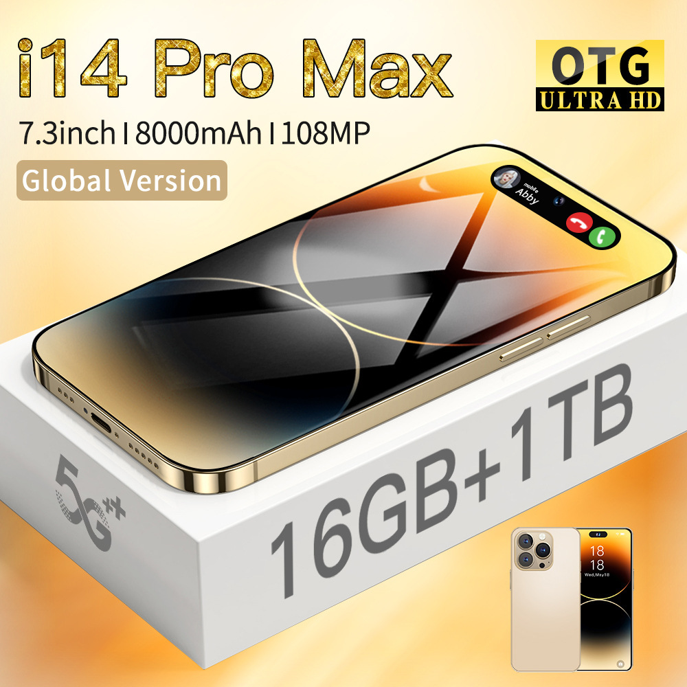i14promax跨境4G智能手机现货 3+64大屏6.8寸OTG快充外贸海外代发