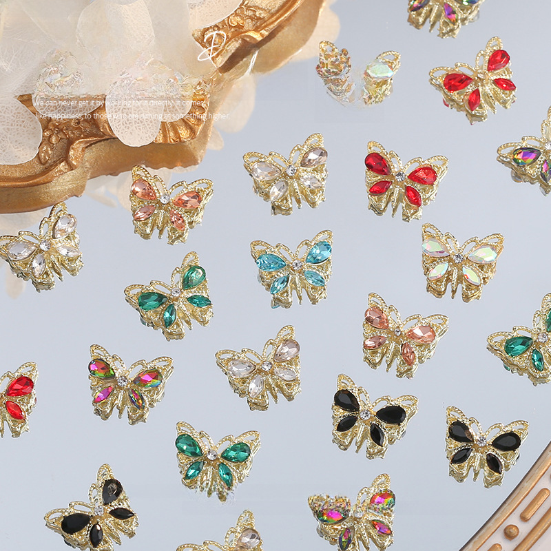nail sequins for manicure with bow