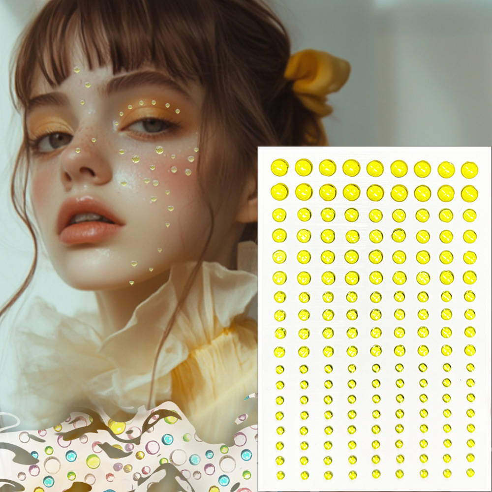 162 pieces| Transparent yellow water beads