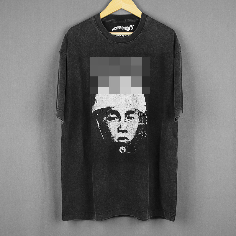 Bad Taste 1Zuno Keisatsu Short Sleeve Mind Folk Rock Cotton Washed Long Sleeve Printed T-Shirt