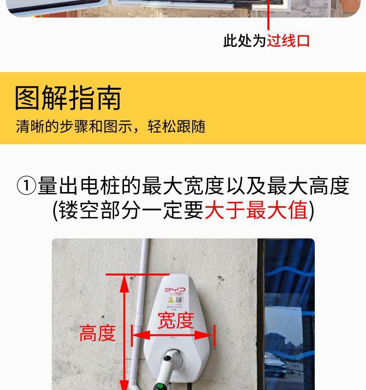 Suitable for Tesla, Li Auto, Nio, Xiaopeng, Byd Charging Pile Protection Box, Hollow Design, Rainproof, Waterproof, Dustproof