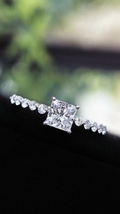 18K Gold Natural High-Quality High-End Jewelry Gem-Set 1.2 Carat Cultured Diamond Row Ring Agent One-Click Dropshipping