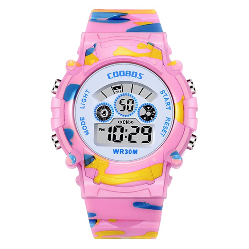 Cool Bos Coobos Children's Watch Luminous Waterproof Multifunctional Electronic Watch for Men and Women Students