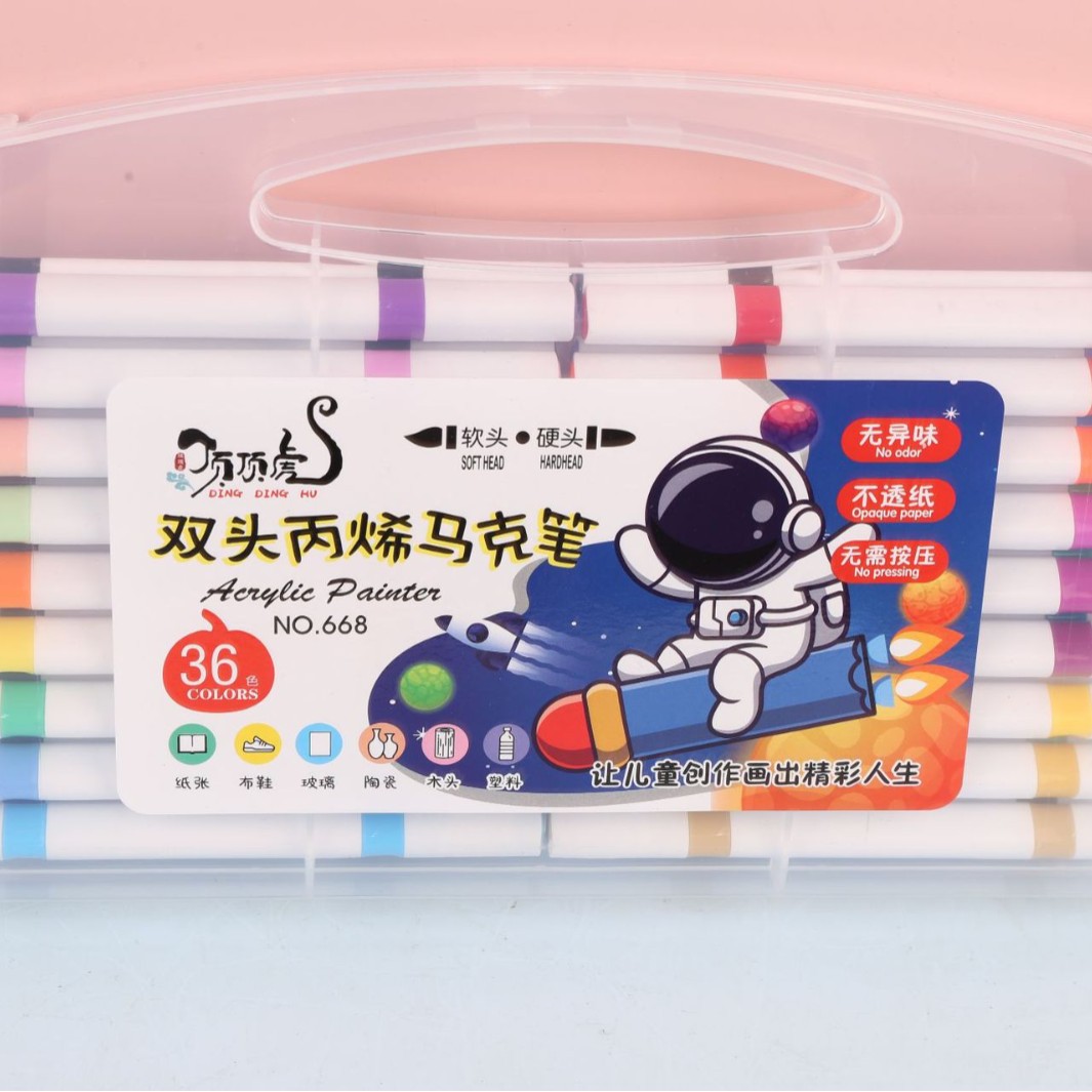 Top Tiger acrílico marcador 12/24/36/48 color cristal pluma pintura creativa DIY graffiti a base de agua