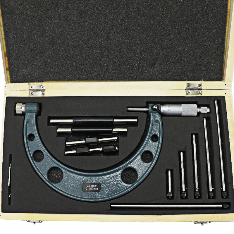 大量程千分尺可换测砧外径千分尺0-50-100-150mm千分尺