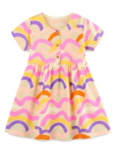 Y 10763 Girl's Knit Cotton Dress Ůͯ�B��ȹ