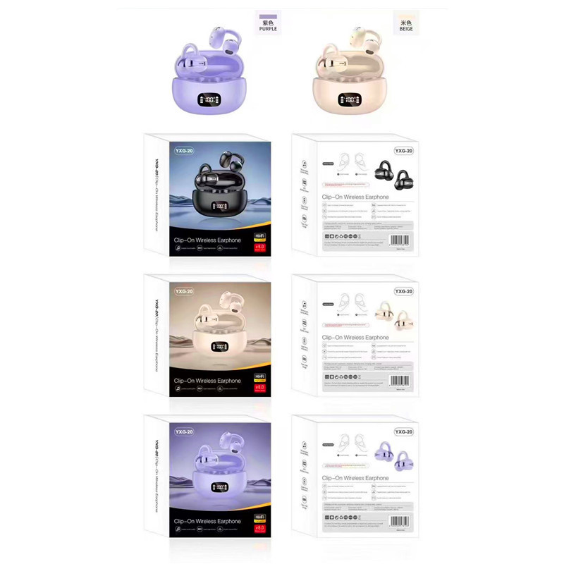 tk跨境ai智能翻译蓝牙耳机耳环式夹耳运动耳塞重低音同声翻译耳机|undefined