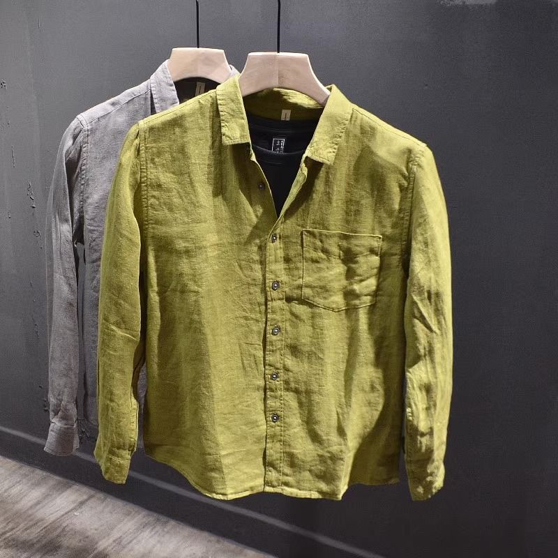 Fashionable autumn retro breathable trend universal shirt for…