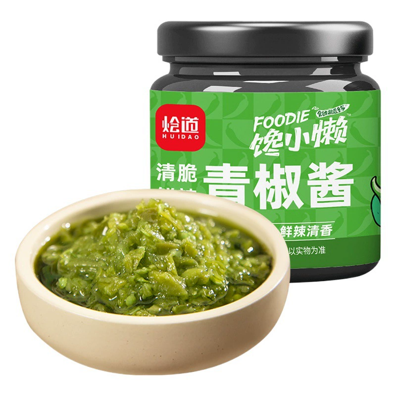 Легкая пища Зеленый перец соус Чили оптом свиные ноги риса, смешанного с рисовой лапшой под рисовым соусом горячий горшок соус