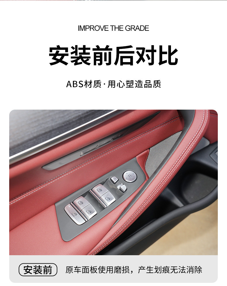 For BMW 5 Series G38 G30 Interior Door Handle Cover 525 530li