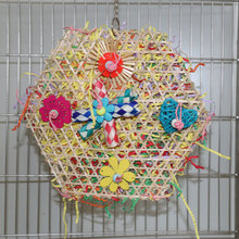 鹦鹉玩具网彩色纸条纸管鸟笼配件鸟用品用具啃咬跨境现货鸟玩具