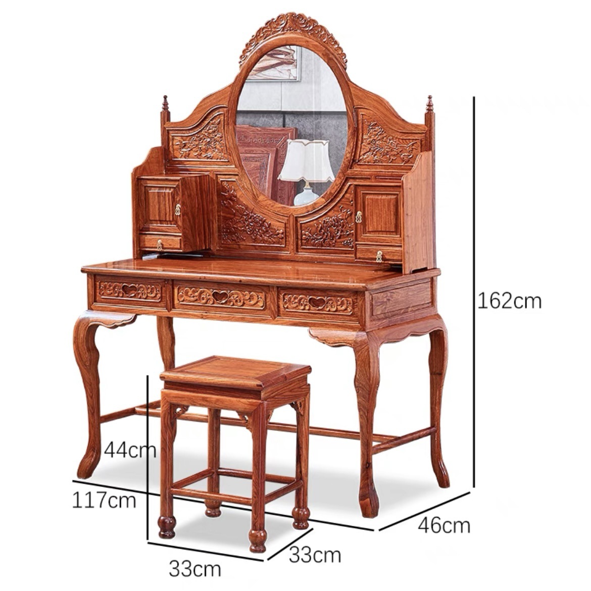 오션 플라워 드레서 투피스 세트 (레드 백단향 고슴도치)