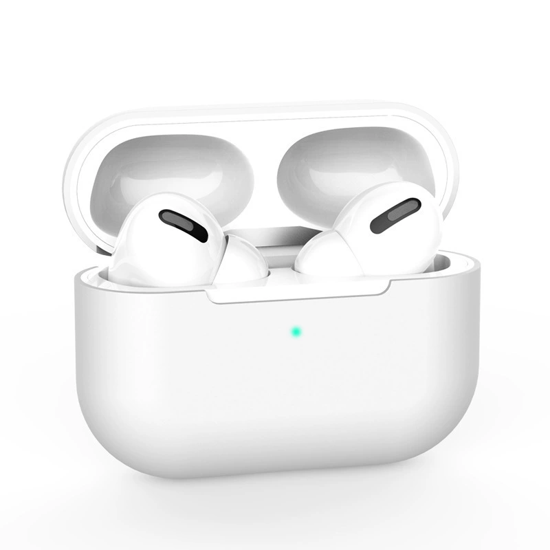Силиконовый беспроводной защитный чехол (совместимый с Apple) для наушников, тонкий софт-тач, многоцветный