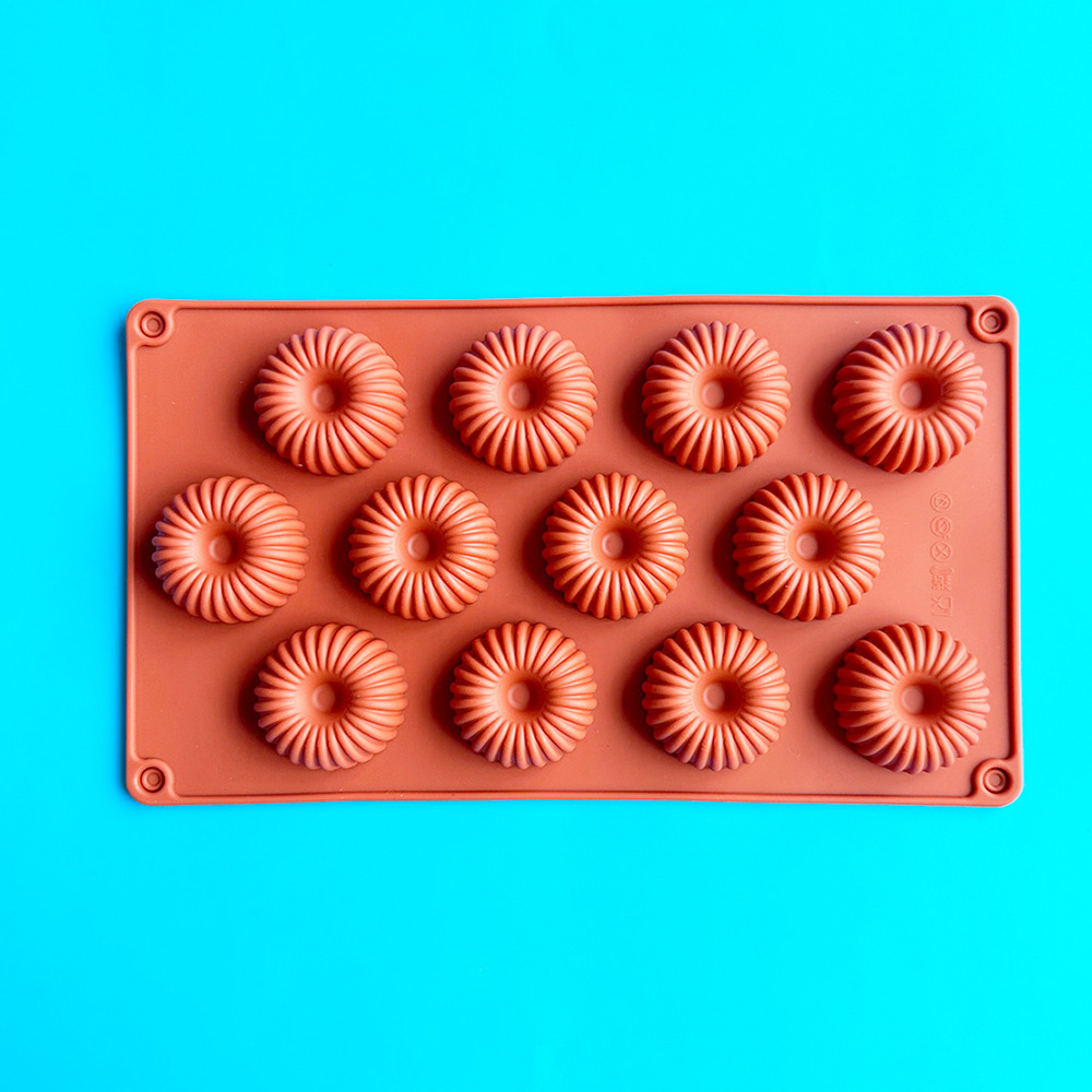 12 donuts de encaje 343 dulces pudín molde de postre pastel de decoración inserto utensilios de cocina para hornear