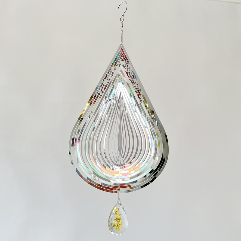 Simple Style Water Droplets Metal Wind Chime Wall Art display picture 3