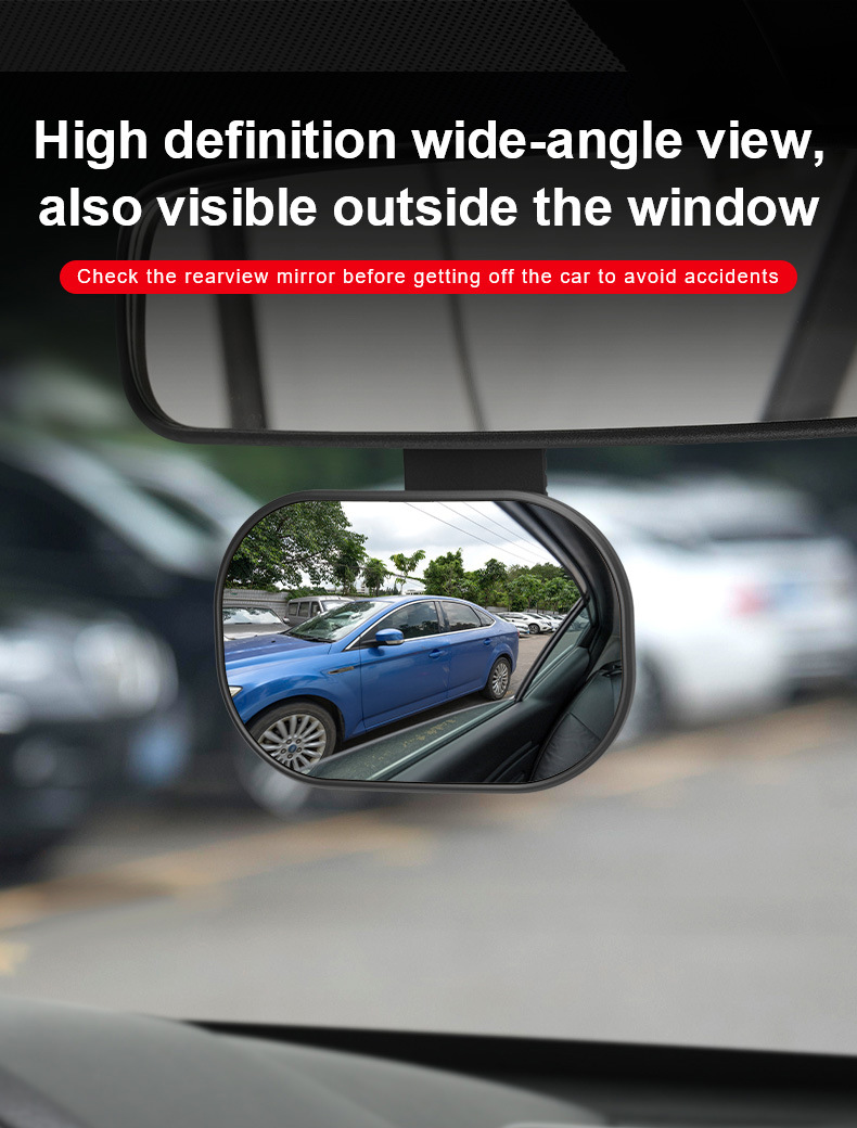 Car Baby Observation Mirror, Rear Child Seat Blind Spot Mirror, Tricycle Wide-Angle Mirror, Large Field of View Reversing Auxiliary Mirror