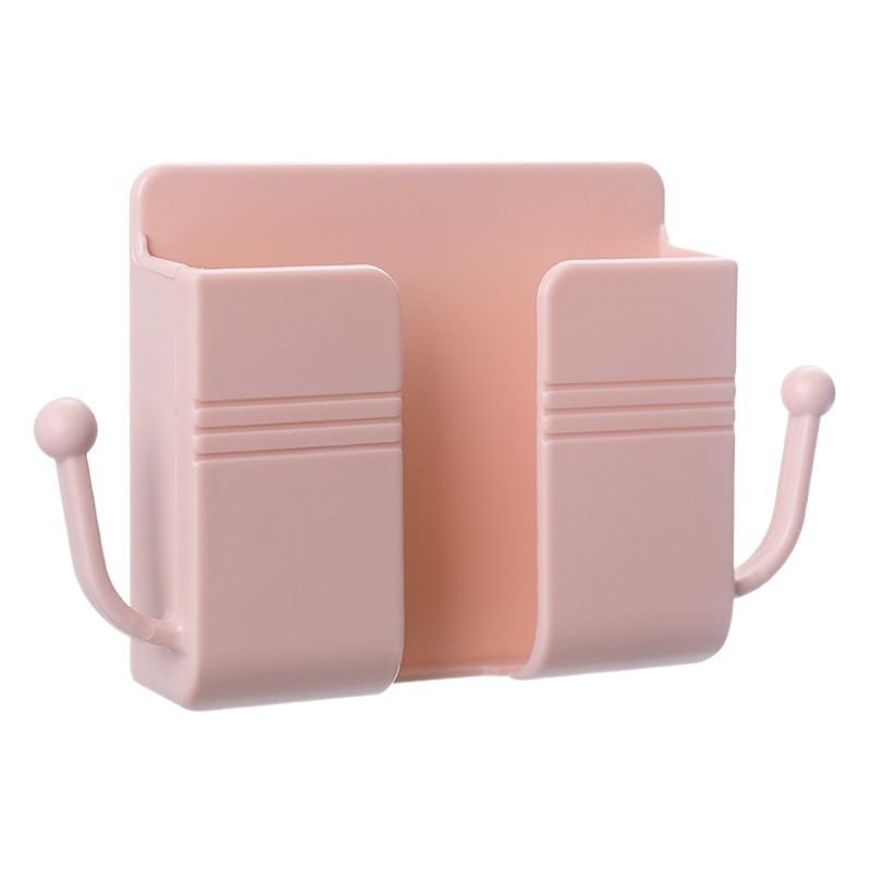 Original montado en la pared de control remoto TV aire acondicionado control remoto tablero caja de almacenamiento mesita de noche teléfono móvil soporte de carga rack de almacenamiento