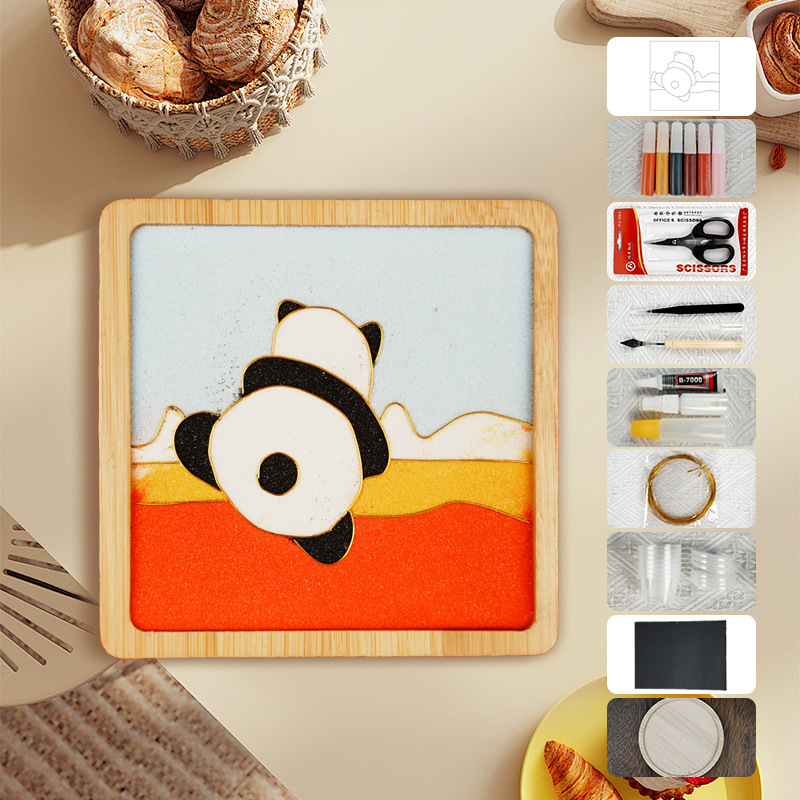 Materiales tradicionales hechos a mano Jintao Landiy pintura de esmalte novatos tazas esteras estudiantes activos cultura cultural inmaterial