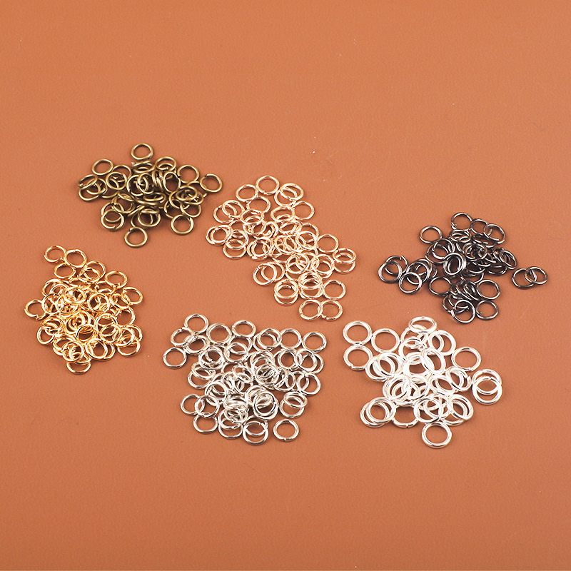 Closed ring DIY wholesale manual connection ring gold silver white K color gun black bronze jump ring single ring connection ring