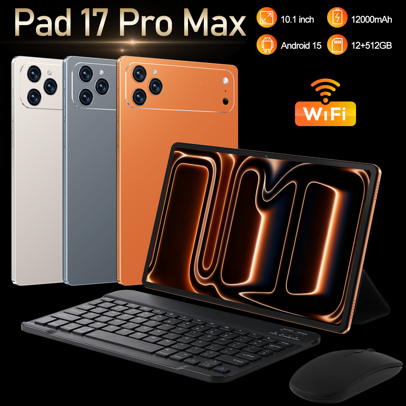 跨境爆款10.1寸安卓数码平板电脑17promax现货安卓谷歌12+512GB