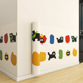 厨房墙面防油贴纸自粘防水防潮卡通墙贴阻燃耐高温可擦洗遮丑装饰