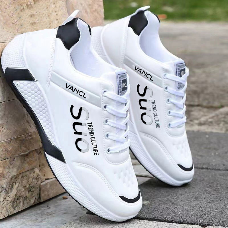Zapatos de aumento de altura para hombres de primavera, zapatos deportivos casuales de corte bajo, zapatos de hombre de suela gruesa, 2023 nuevos zapatos para correr blancos, zapatos de moda