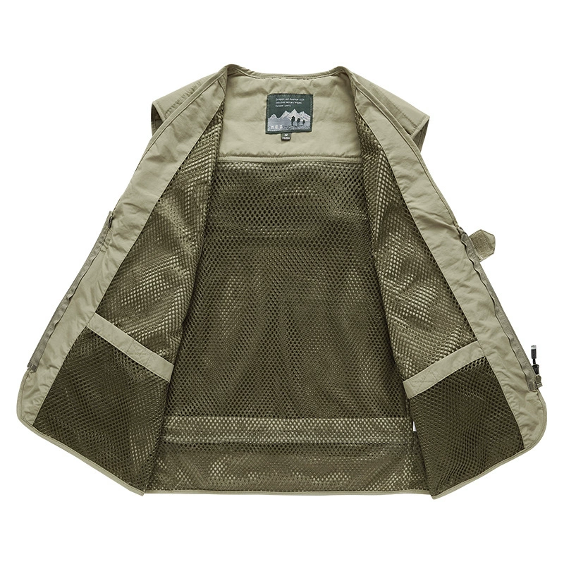 Travel summer vest, thin autumn jacket, plus size
