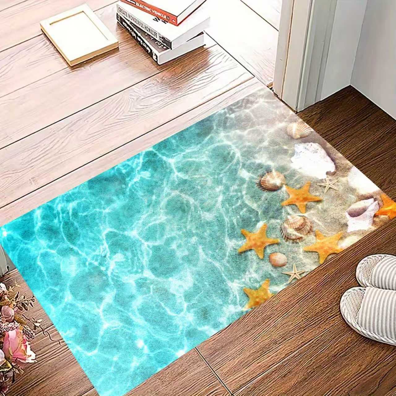 3d Koi Fish Diatomite Bath Mat Non-slip Absorbent Small Rug_voghion.com