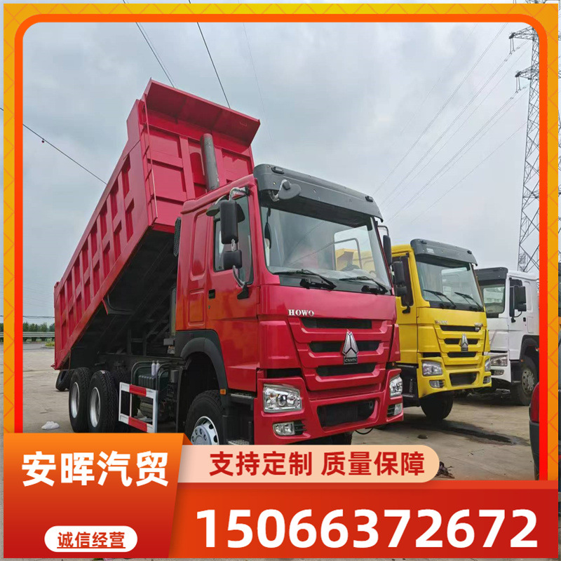 倾斜后翻翻斗车二手后翻自卸车渣土工程车前四后八渣土车出售出口
