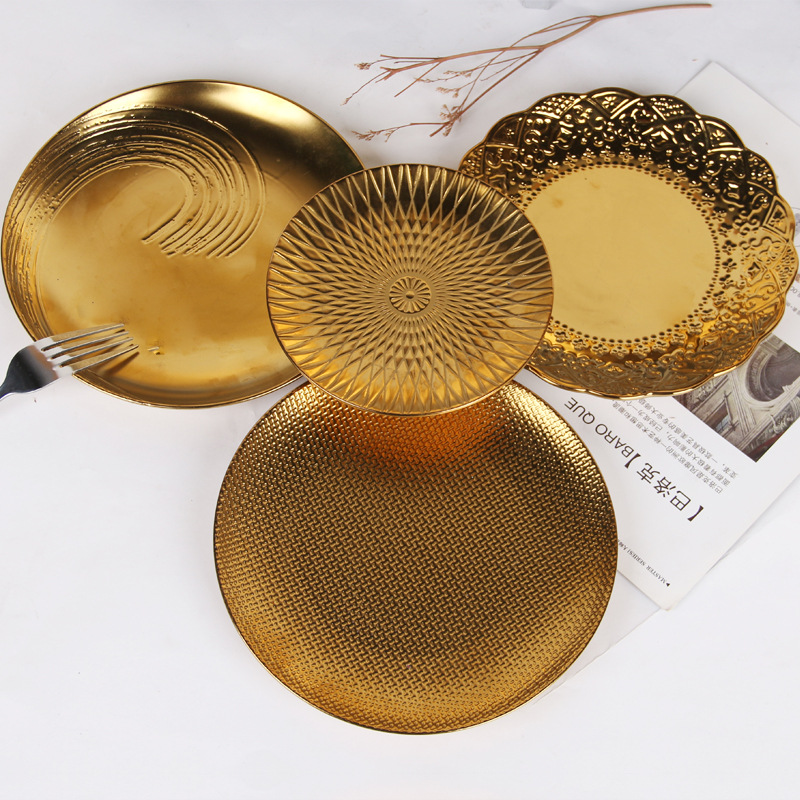 Placas de servicio de cerámica mate redondas del restaurante de encargo del logotipo