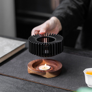 Tea stove candle tea boiling base insulation tea maker tea making warm tea tea table heating Japanese tea set vintage wholesale