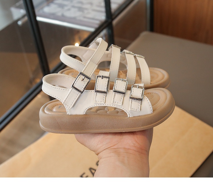 Mädchen Gladiator Sandalen Mit Knöchelriemen Für Den Sommer_voghion.com