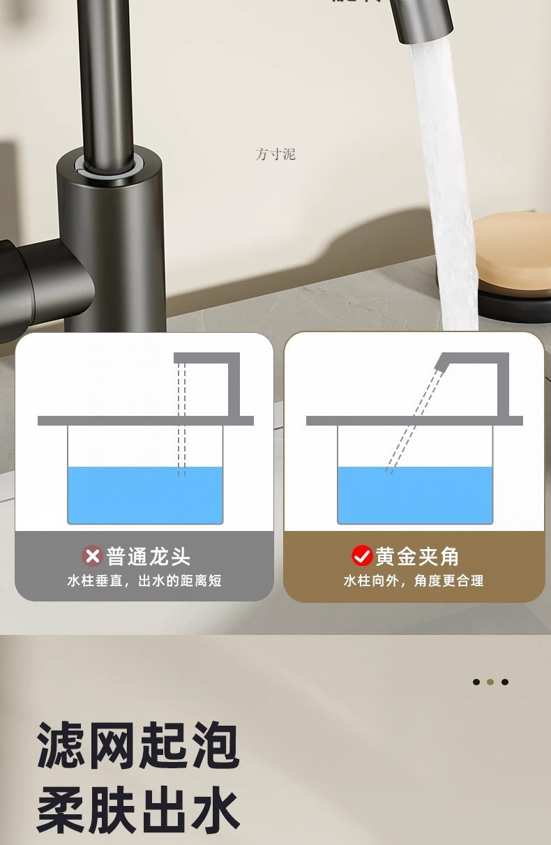 Washbasin faucet, hot and cold, household bathroom washbasin, multi-functional washing basin, all-copper countertop basin faucet factory undefined