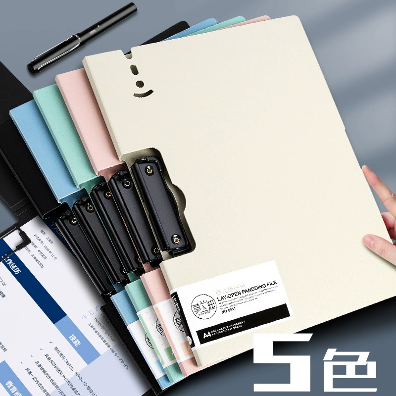 Многофункциональная папка для отчетов формата А4, офисная жесткая вставка для хранения, красочный пластиковый зажим Morandi