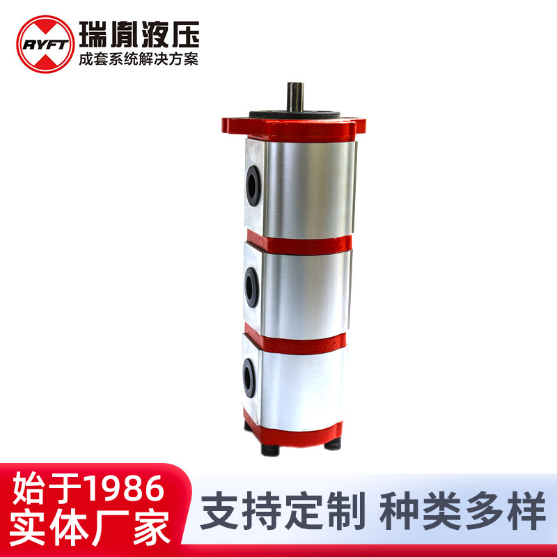 瑞胤 挖掘机机 农机 三联齿轮泵