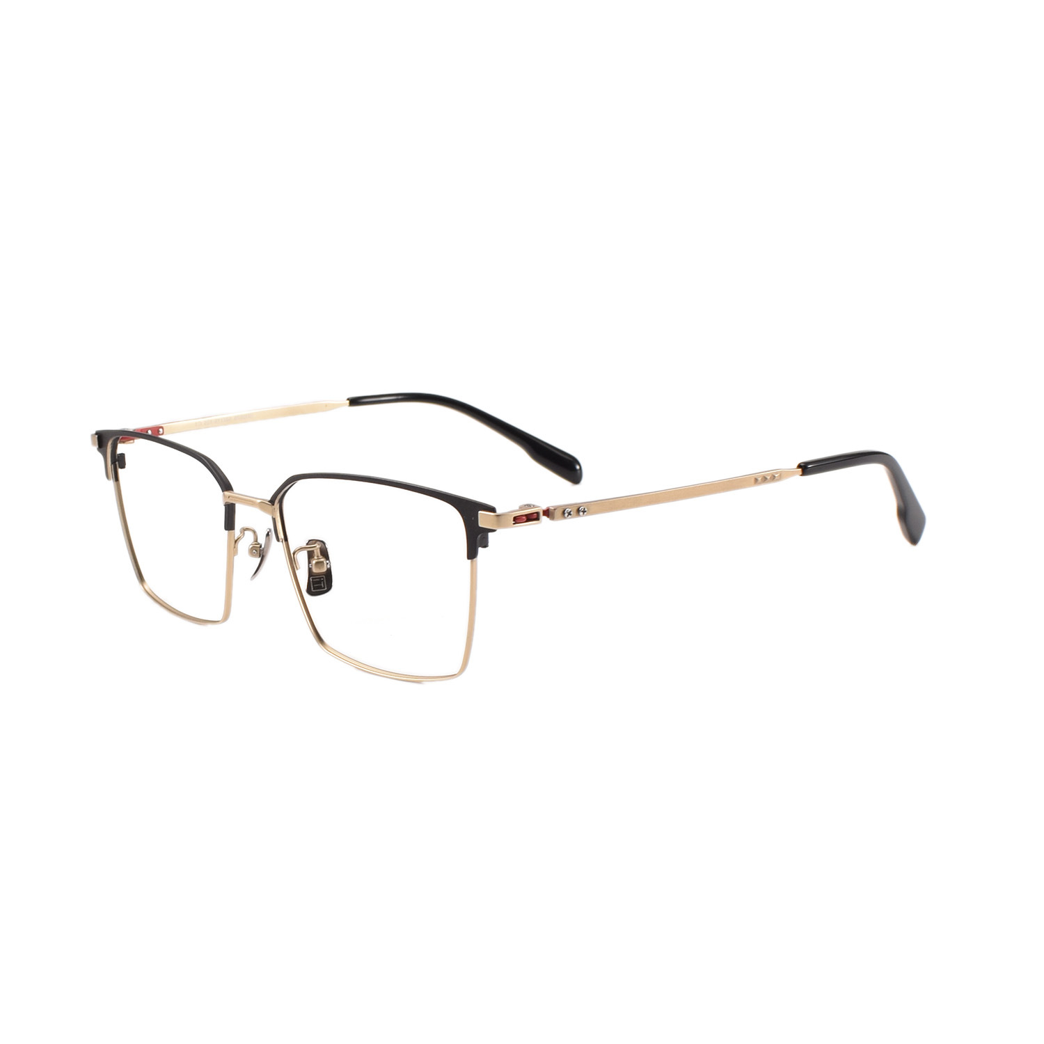 Marco de Gafas Cuadrado 153mm SH0078 de Titanio Puro para Cara Grande image 6