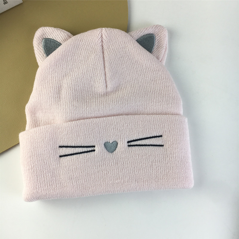 Women's Basic Cat Eaveless Wool Cap display picture 3