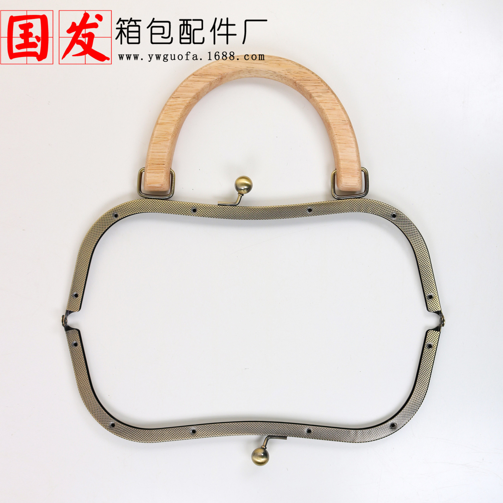 [agujero de tornillo] 27cm cuadrado empujado con cuentas de madera mano de madera café de alta calidad mano de madera oro