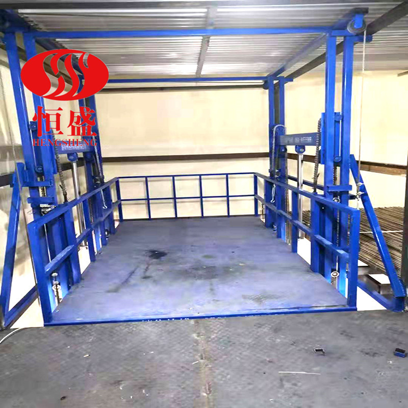 厂家现货导轨液压升降货梯仓库液压电动升降平台工厂运货升降货梯