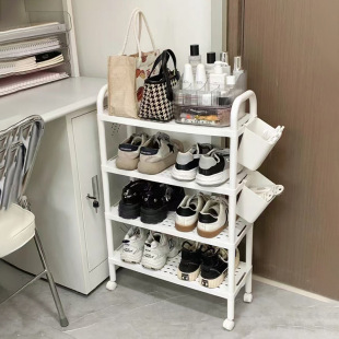 Simple Shoe Rack for Home Use, Shoe Cabinet for Dormitory or Rental House, Multi-Layer Shoe Storage under the Table, Dustproof, Behind-The-Door Organizer