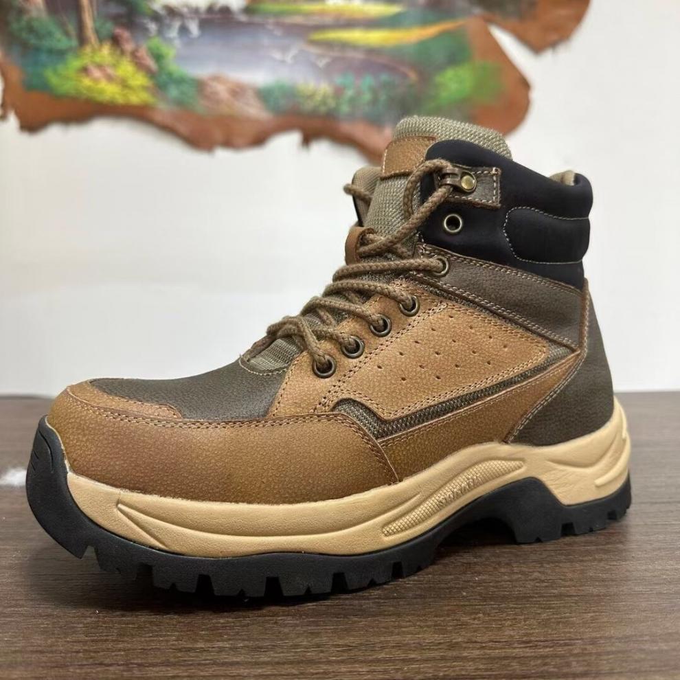 ShoeGlobe ShoeGlobe 23 Thick-Soled Ski High-Top Mountaineering New Waterproof Non-Slip Thickened Wool Warm Snow Boots Men's Ultra-Light_voghion.com