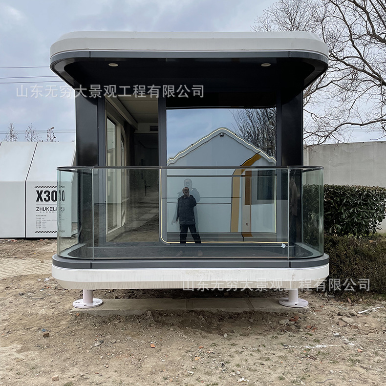 Acampar al aire libre creativo espacio costero cápsula B & B Express Hotel en línea rojo jugar paisaje móvil B & B apartamento