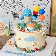 子供の誕生日パーティーのポケモンのポケモンのデザートの置物のネットの赤いinsのミニケーキの装飾