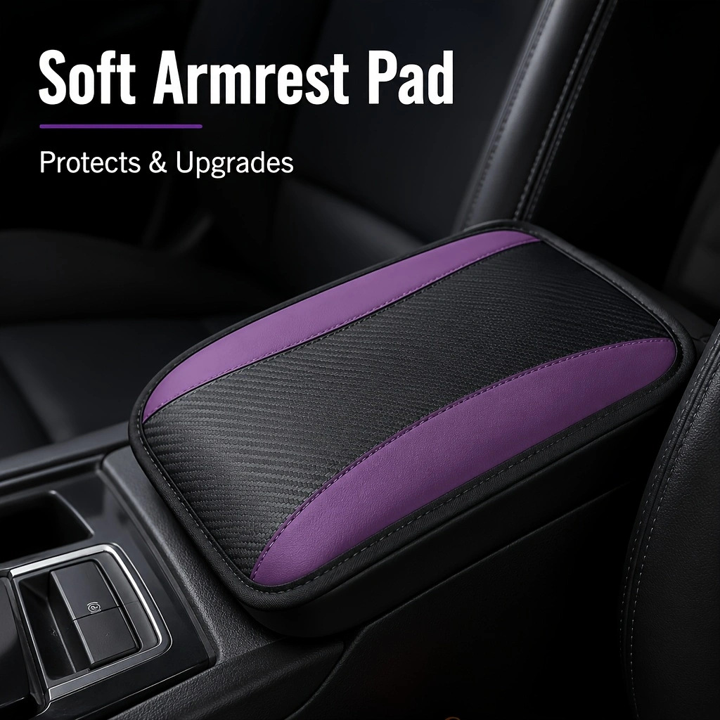 Cross-Border Foreign Trade Specializes in Supplying a 6-Piece Car Interior Set: Steering Wheel Cover, Shoulder Protector, Gear Shift Cover, Handbrake Cover, Armrest Pad