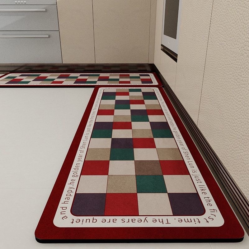 跨境厨房专用地垫硅藻泥长条防滑防油防水免洗耐脏垫子加厚特厚