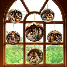 木质工艺品;圣诞装饰品;装饰挂牌