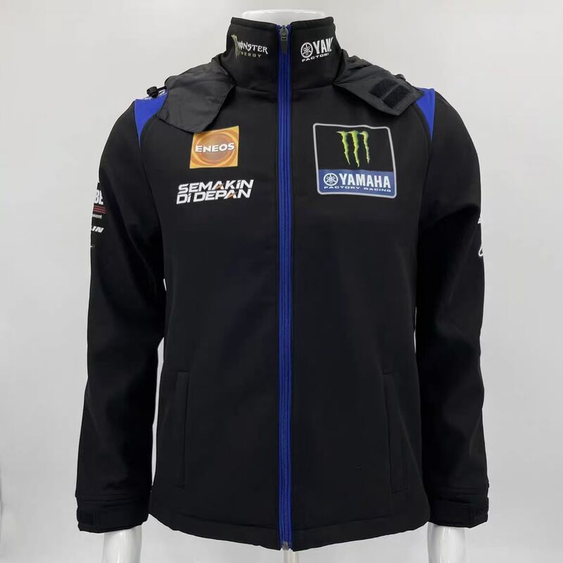 New Motorcycle Racing Apparel: Yamaha Factory Team Collaboration with Monster Energy Softshell Jacket Motorcycle Jacket