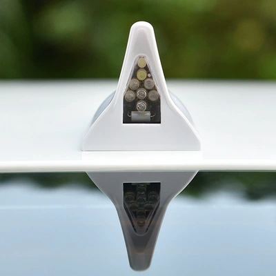 vehicle antenna decorative light anti-collision roof tail
