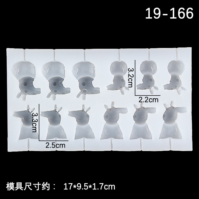 Palo Lollipop molde de silicona hogar de dibujos animados pequeño tamaño casero creativo molde de chocolate una variedad de modelos caseros